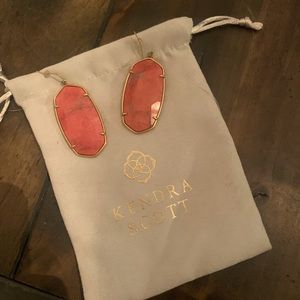Kendra Scott Elle Drop Earrings in Coral
